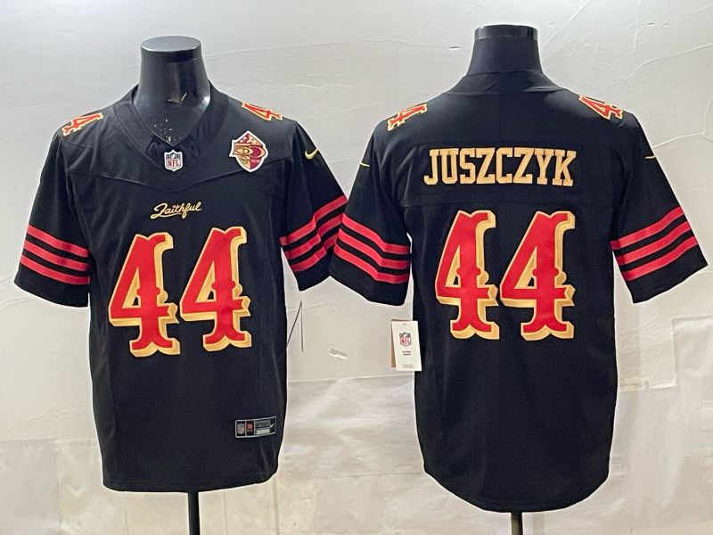 Men 2025 San Francisco 49ers #44 Juszczyk black 5th generation Nike Limited NFL Jersey style 038->san francisco 49ers->NFL Jersey